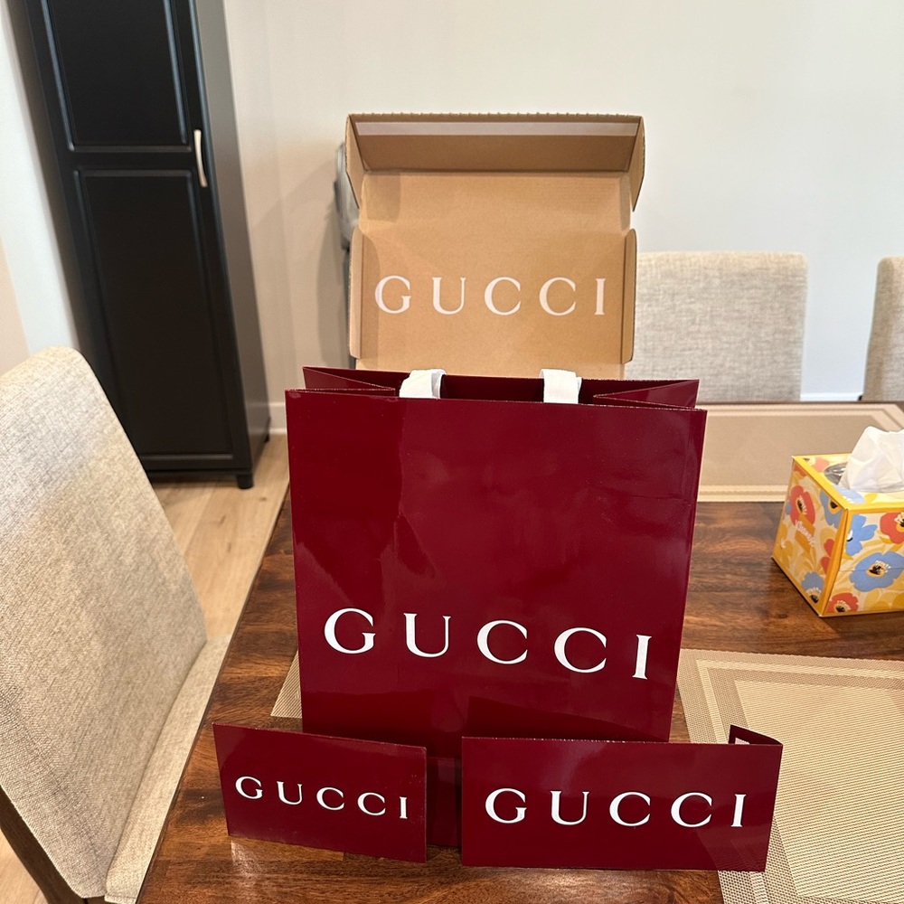 New Gucci Empty Burgundy Gifting Set